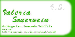 valeria sauerwein business card